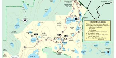 Mapa de vancouver island provincial de parques de
