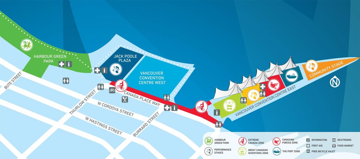 canadá lugar peirao vancouver mapa