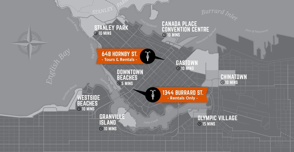 Mapa de ciclo e guía de vancouver island