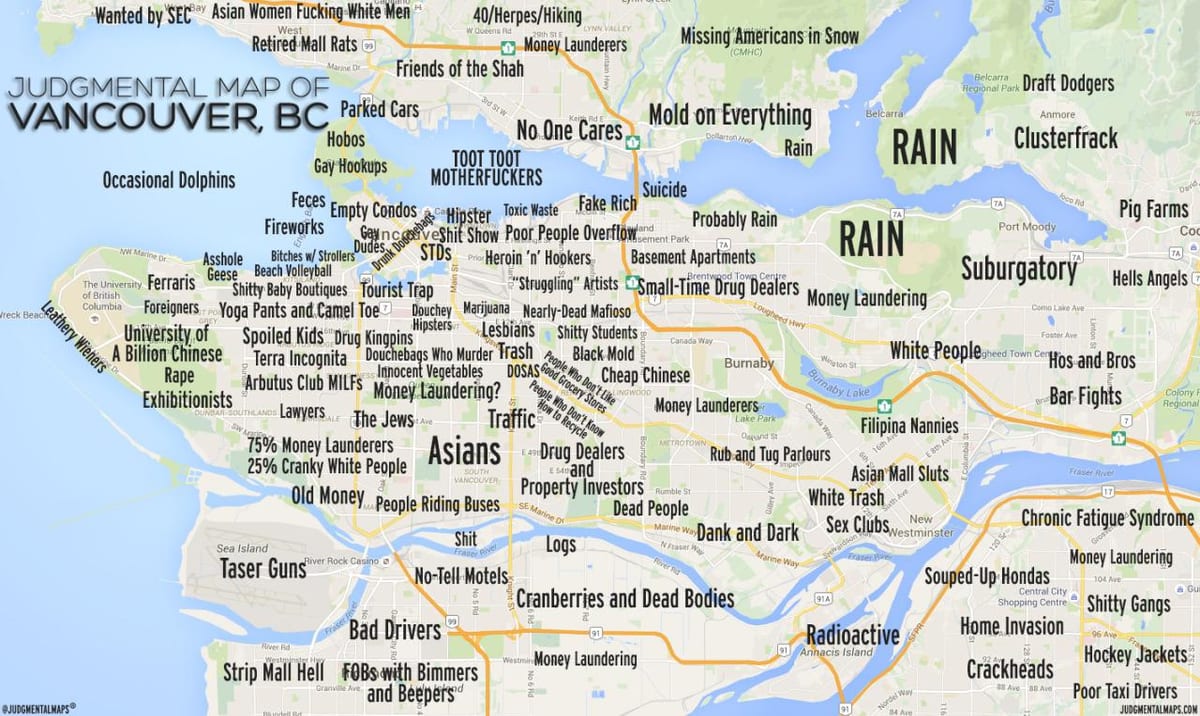 crítico mapa de vancouver