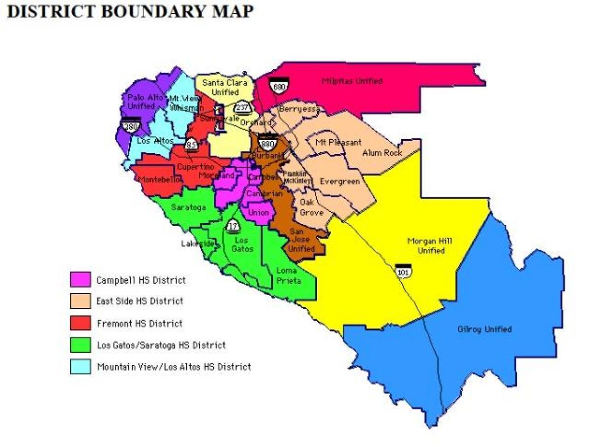Mapa de evergreen distrito escolar