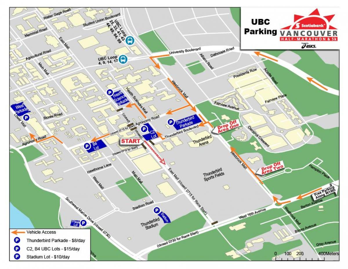 Mapa de ubc aparcamento