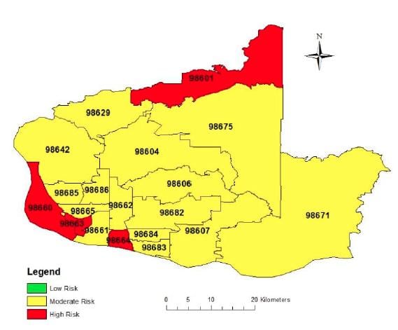 columbia británica código área mapa