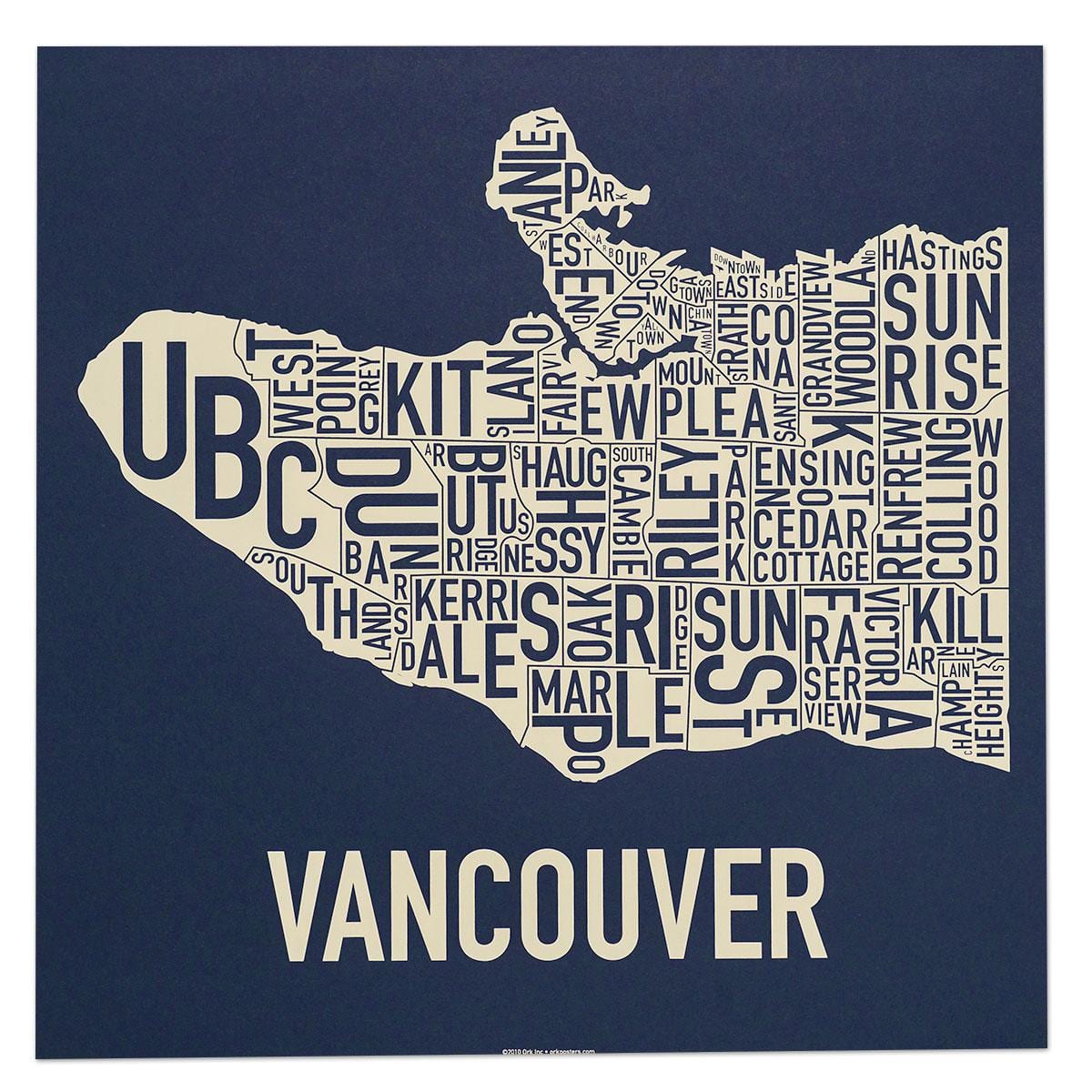 Mapa de vancouver imprimir