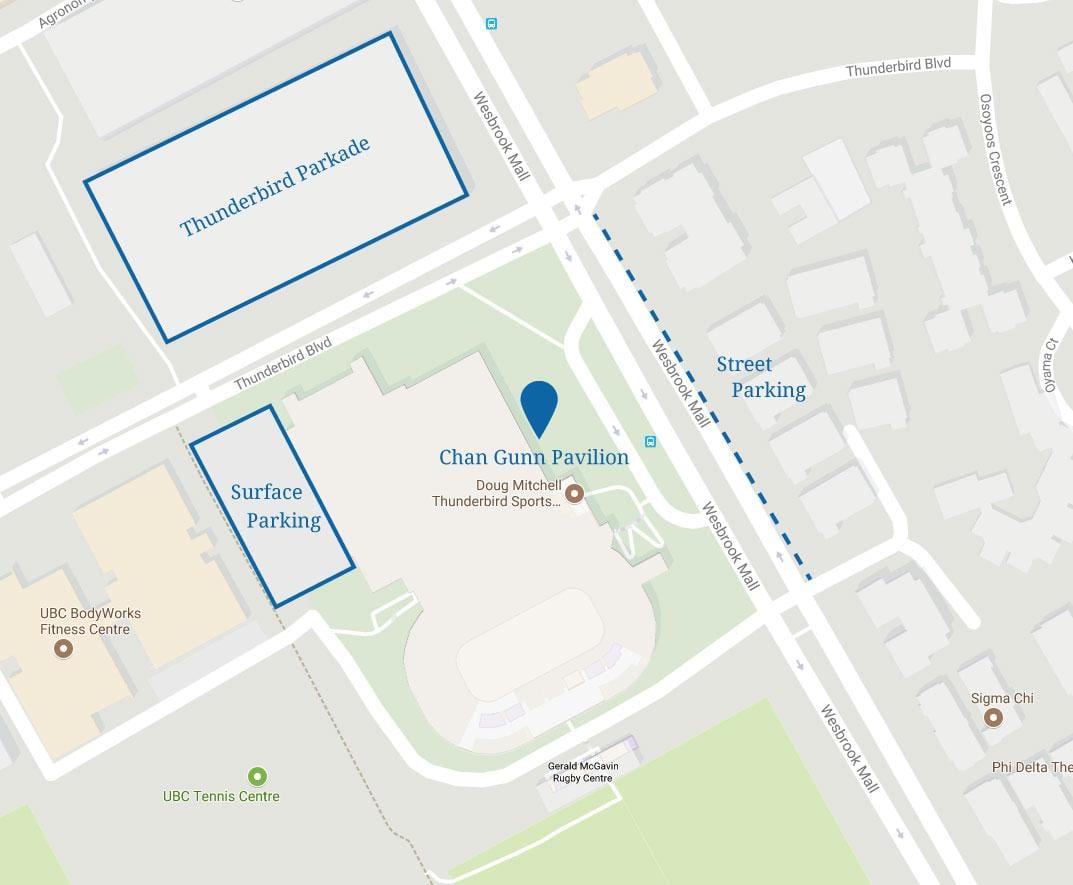 centro de vancouver aparcamento mapa