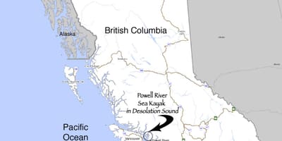 Mapa de columbia británica en