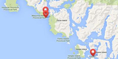 Mapa de vancouver island hot springs