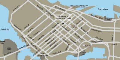Mapa de direccións vancouver