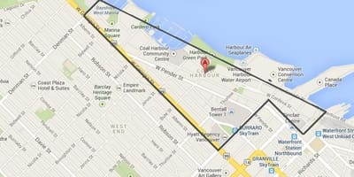 Mapa de carbón porto de vancouver