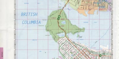 Mapa de north vancouver rúa
