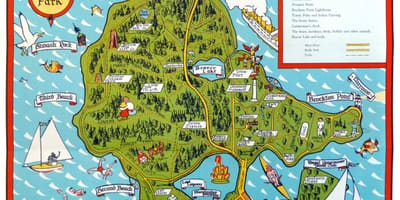 Mapa de stanley park camiñando