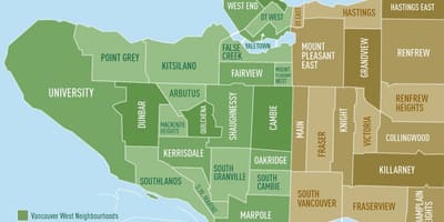 Mapa de vancouver barrio