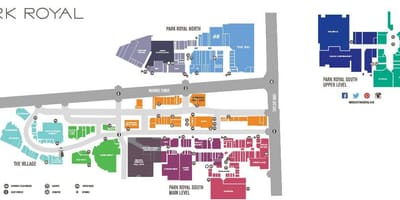 Vancouver centro comercial mapa