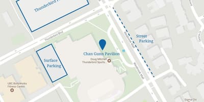 Centro de vancouver aparcamento mapa
